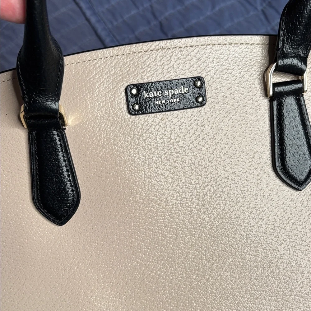 kate spade Two-Tone Blush and Black Satchel - Picture 8 of 16